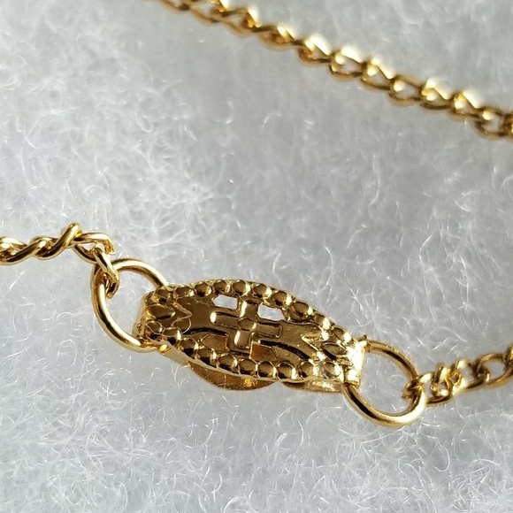 Handmade necklace fused Glass yellow red gold tone triangle funky artsy - Picture 7 of 7